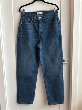 Madewell Sz 29 The Perfect Vintage Straight-Leg High Rise Jeans in Medium Blue